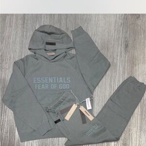 Essentials Gray Hoodie and Sweatpants Set